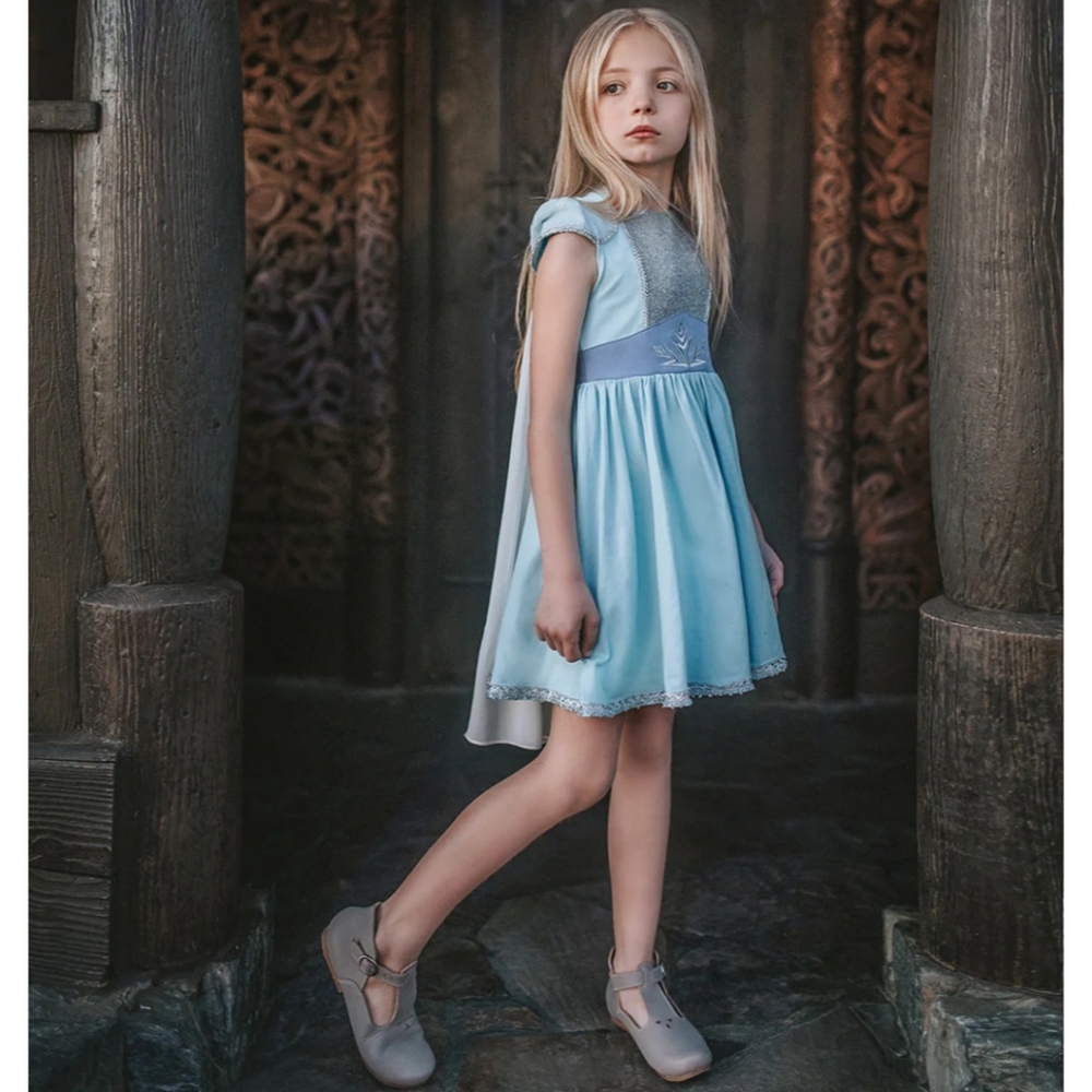 Only Little Once Ice Queen Dress With Detachable Cape